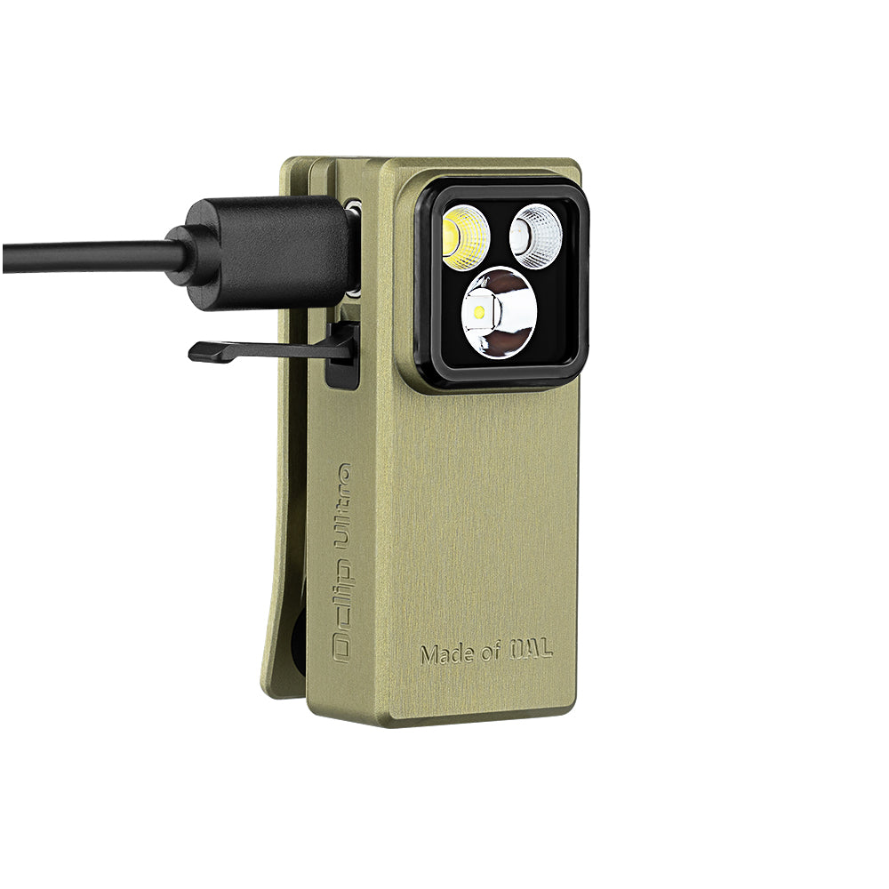 Linterna EDC Inundación + Foco + UV Oclip Ultra 530 lum Olight