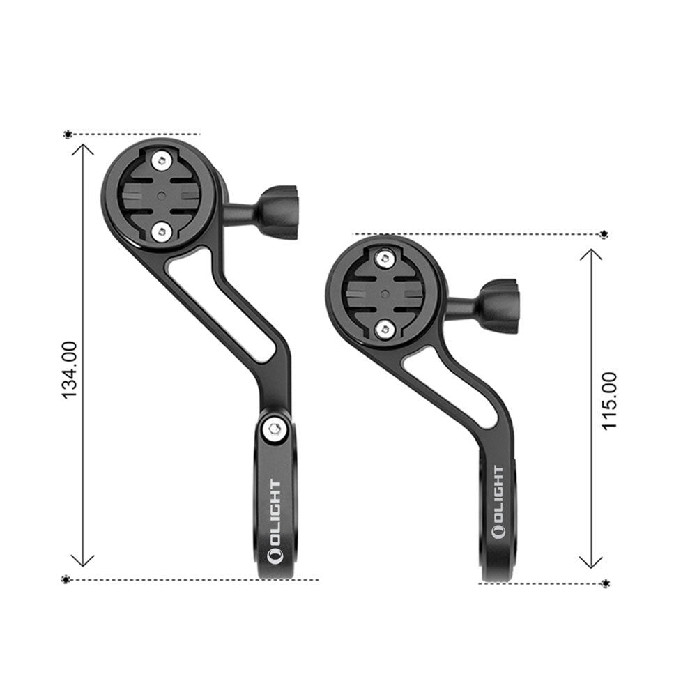 Soporte de vástago TTA para GPS y luz delantera de bicicleta Olight