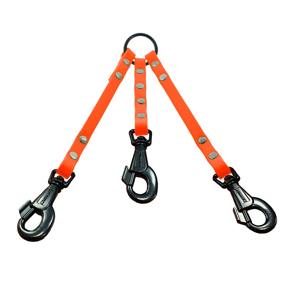 Acople plano HUNTER - 3 mosquetones