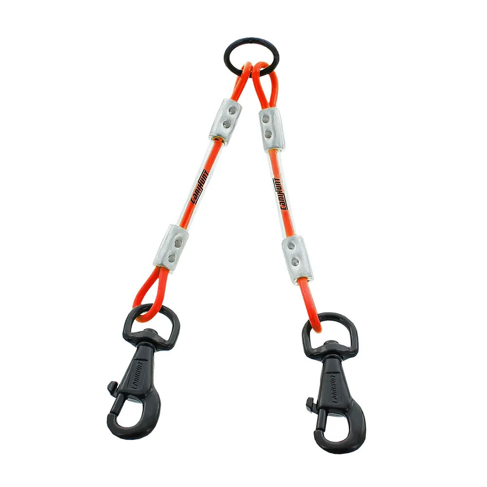 Acople redondo HUNTER - cable metálico - 2 mosquetones