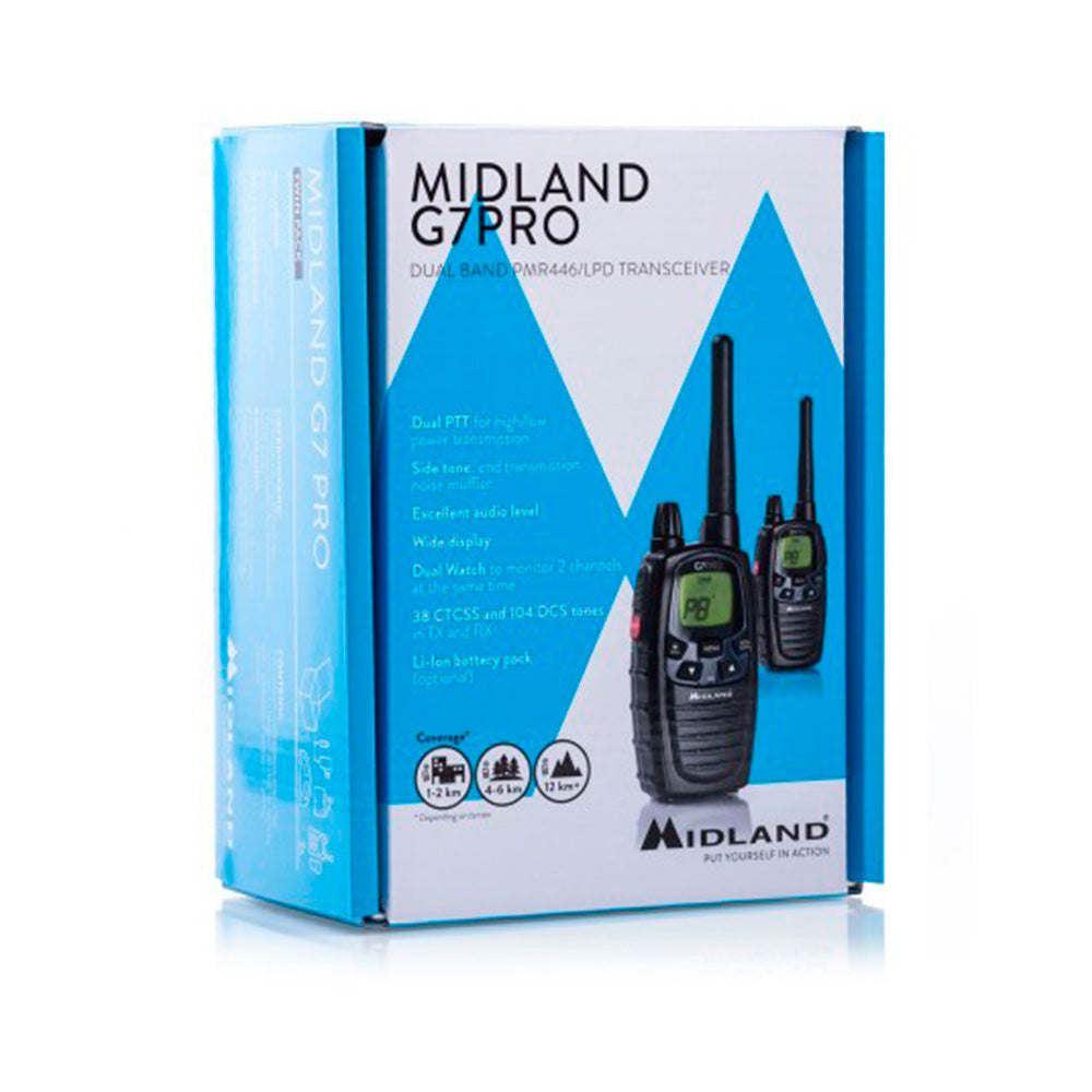 Walkie talkie MIDLAND G7E Pro pareja